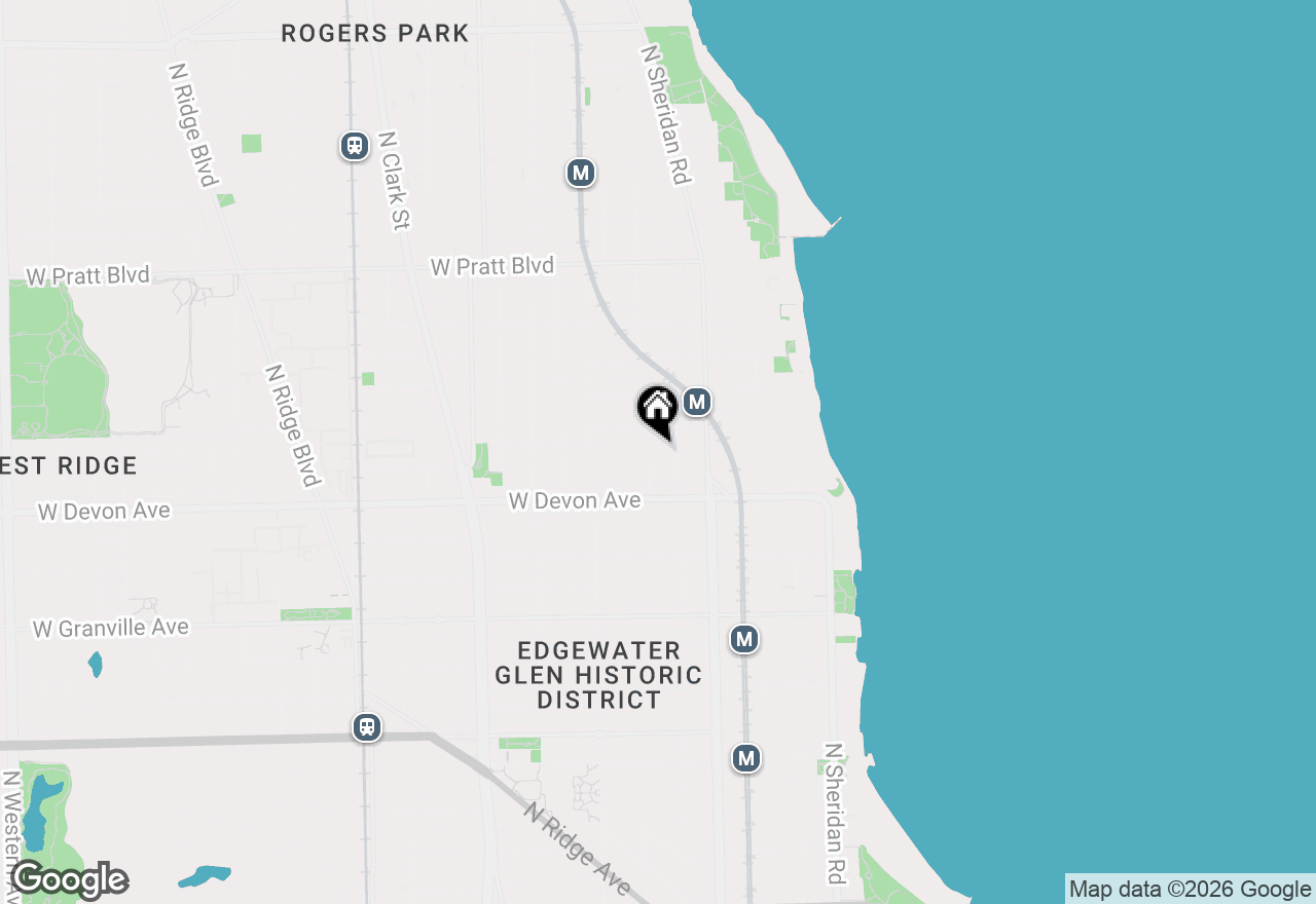 Map of 6449 N Lakewood Avenue, Chicago, IL 60626