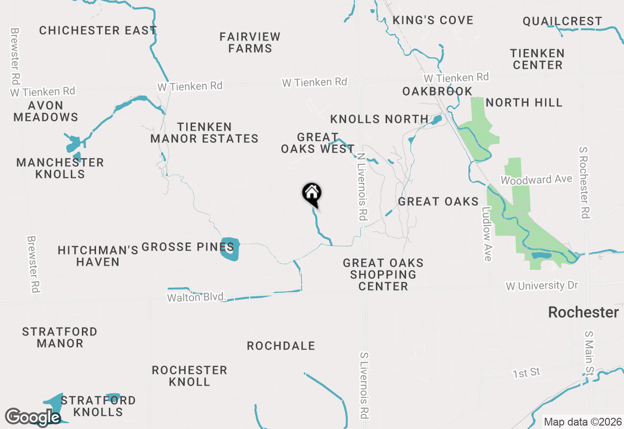 Map of 460 Streamview Court, Rochester Hills, MI 48309