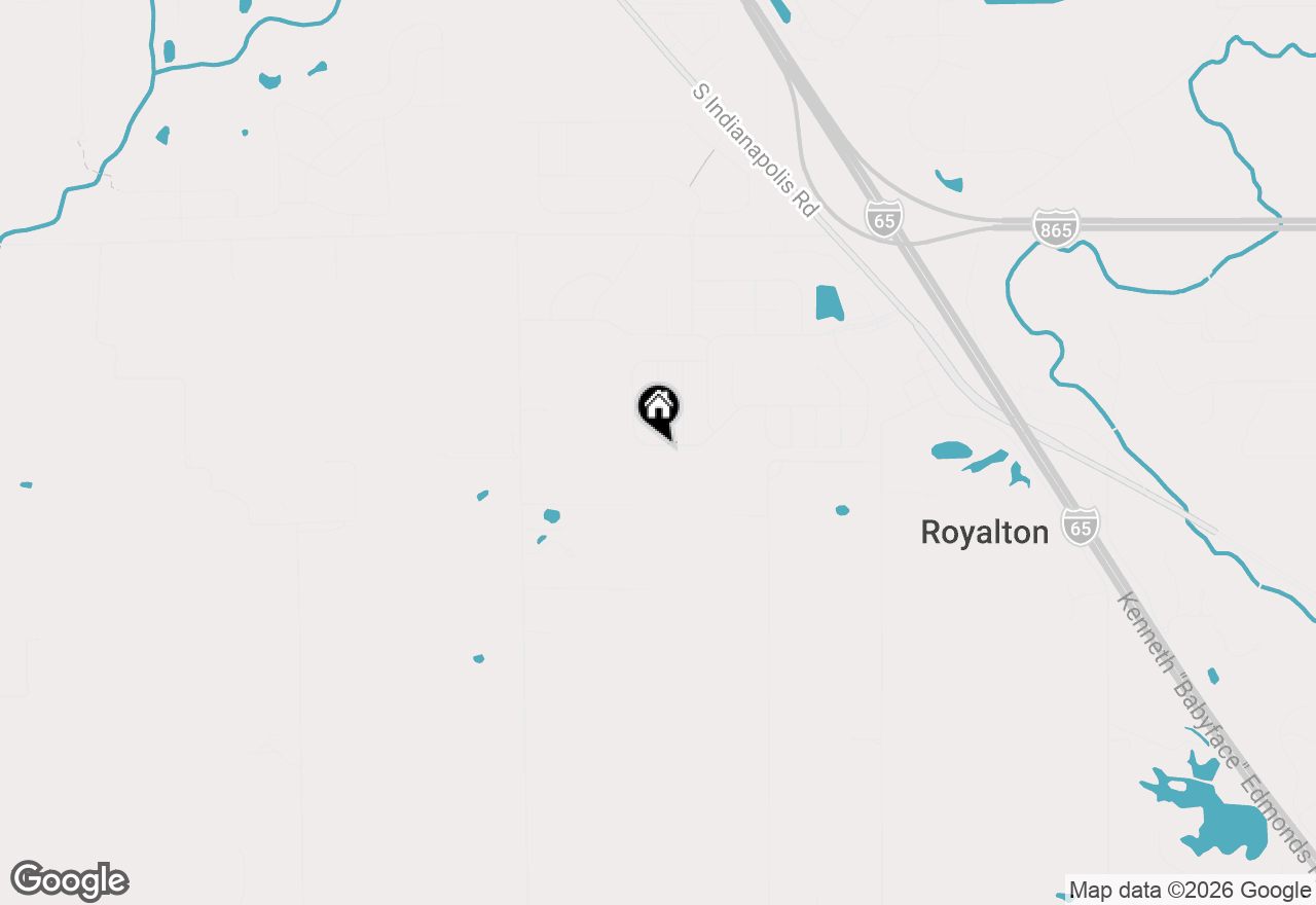 Map of 6165 Eagle Lake Drive, Zionsville, IN 46077