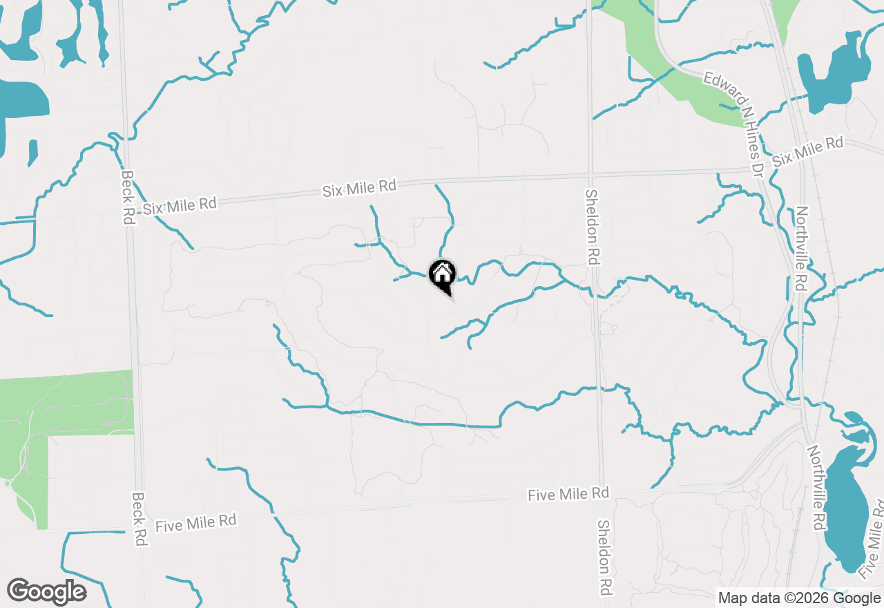 Map of 16223 Oak Forest Court, Northville, MI 48168