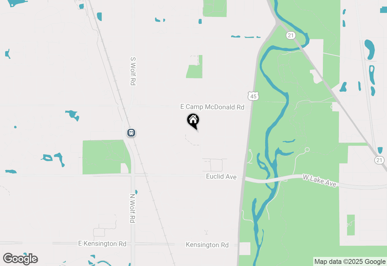 Map of 1822 E Tano Lane, Mount Prospect, IL 60056