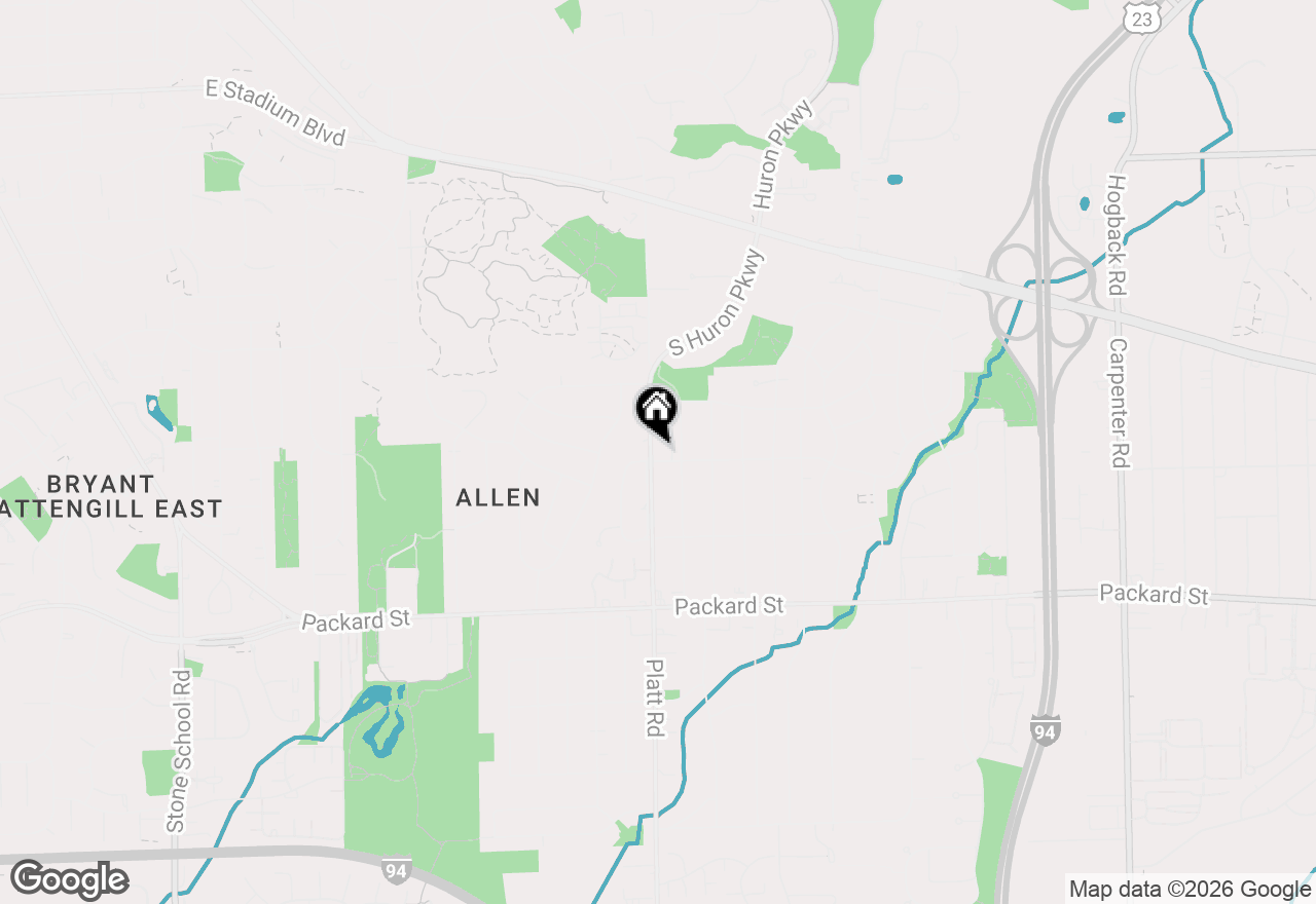 Map of 3005 Oakwood Street, Ann Arbor, MI 48104