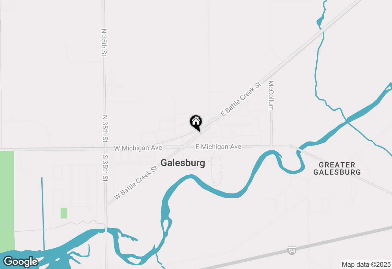 Map of 89 E Battle Creek Street, Galesburg, MI 49053