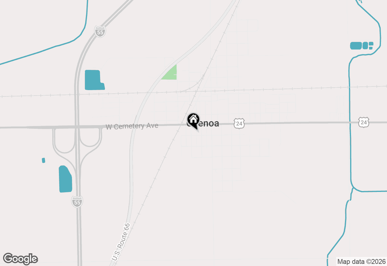 Map of 425 Mason Street, Chenoa, IL 61726
