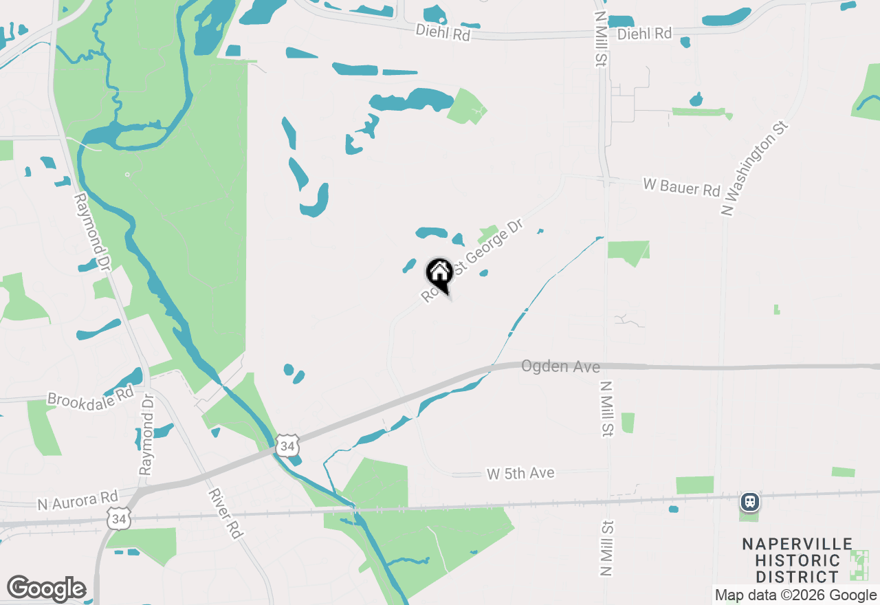 Map of 1121 Birkdale Court, Naperville, IL 60563