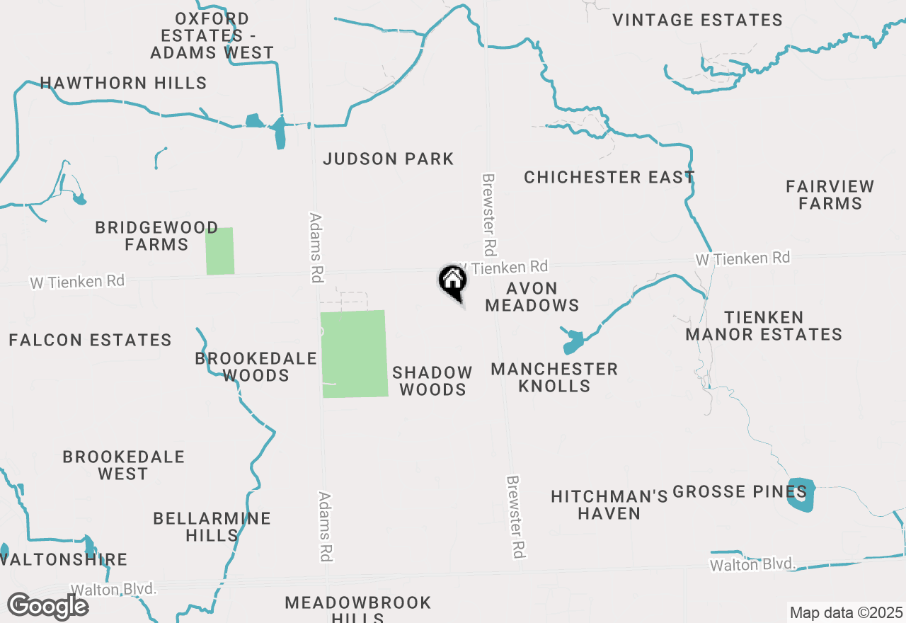 Map of 842 Timberline Drive, Rochester Hills, MI 48309