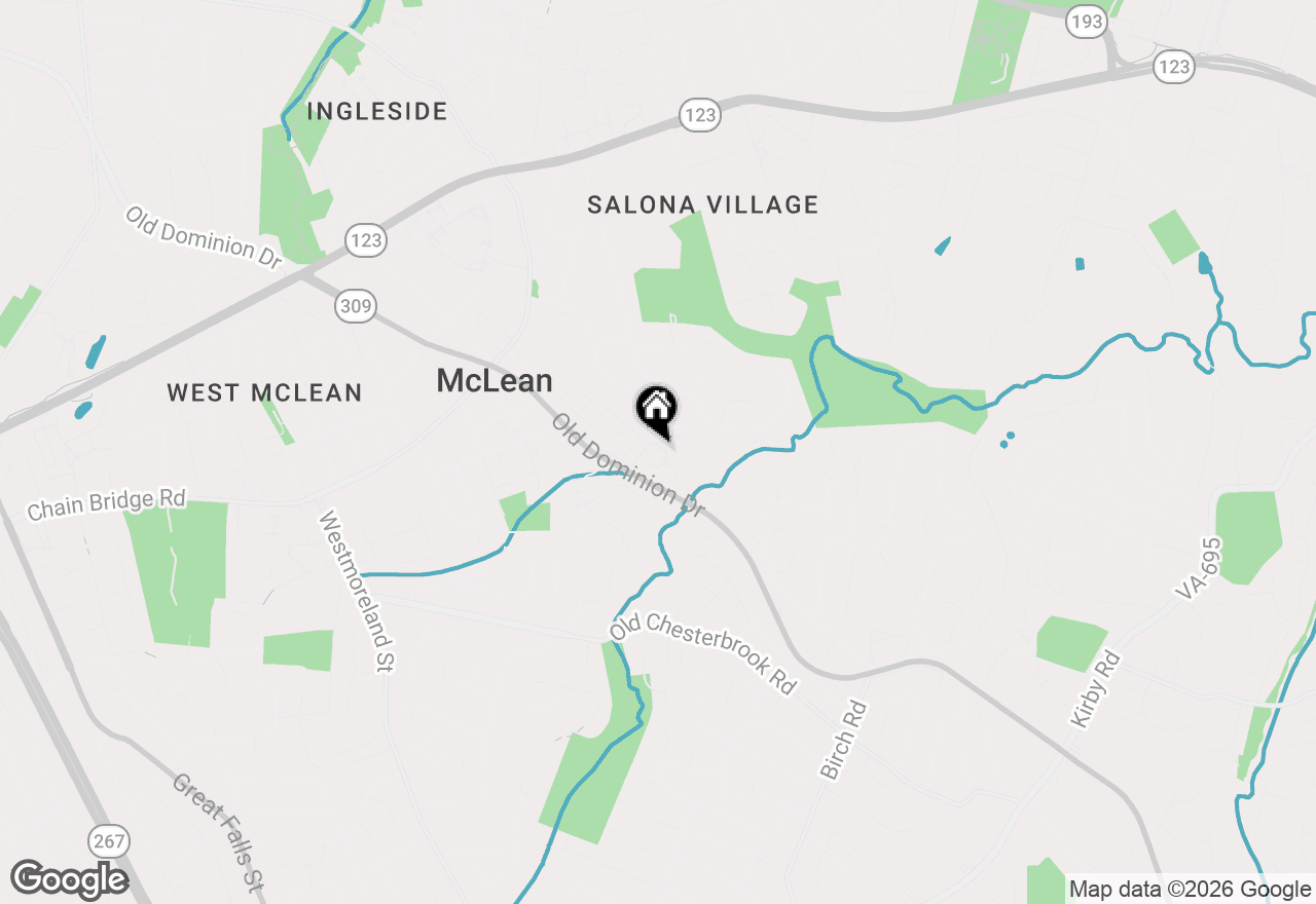 Map of 6673 Mclean Drive, Mclean, VA 22101