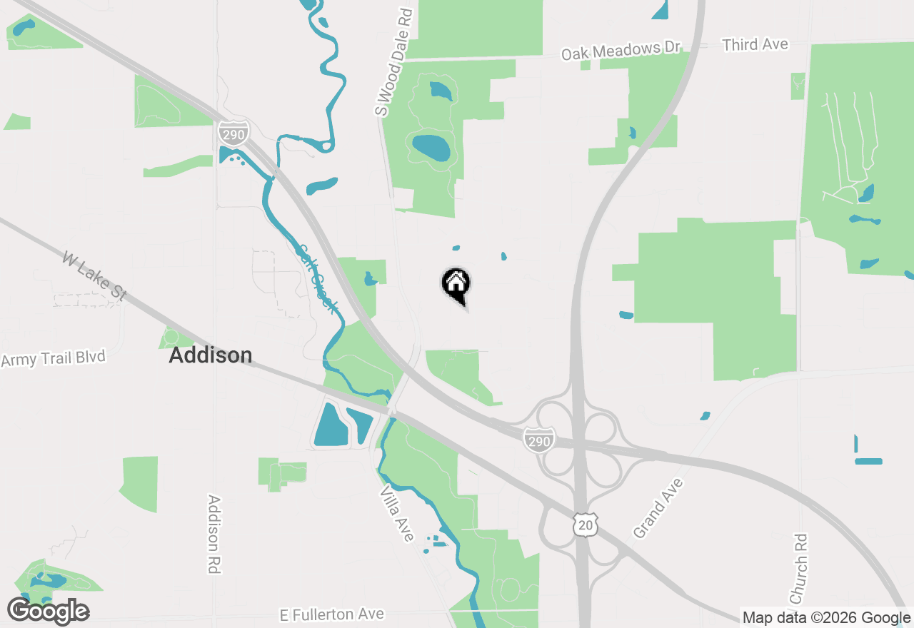Map of 281 N Forest Drive, Addison, IL 60101