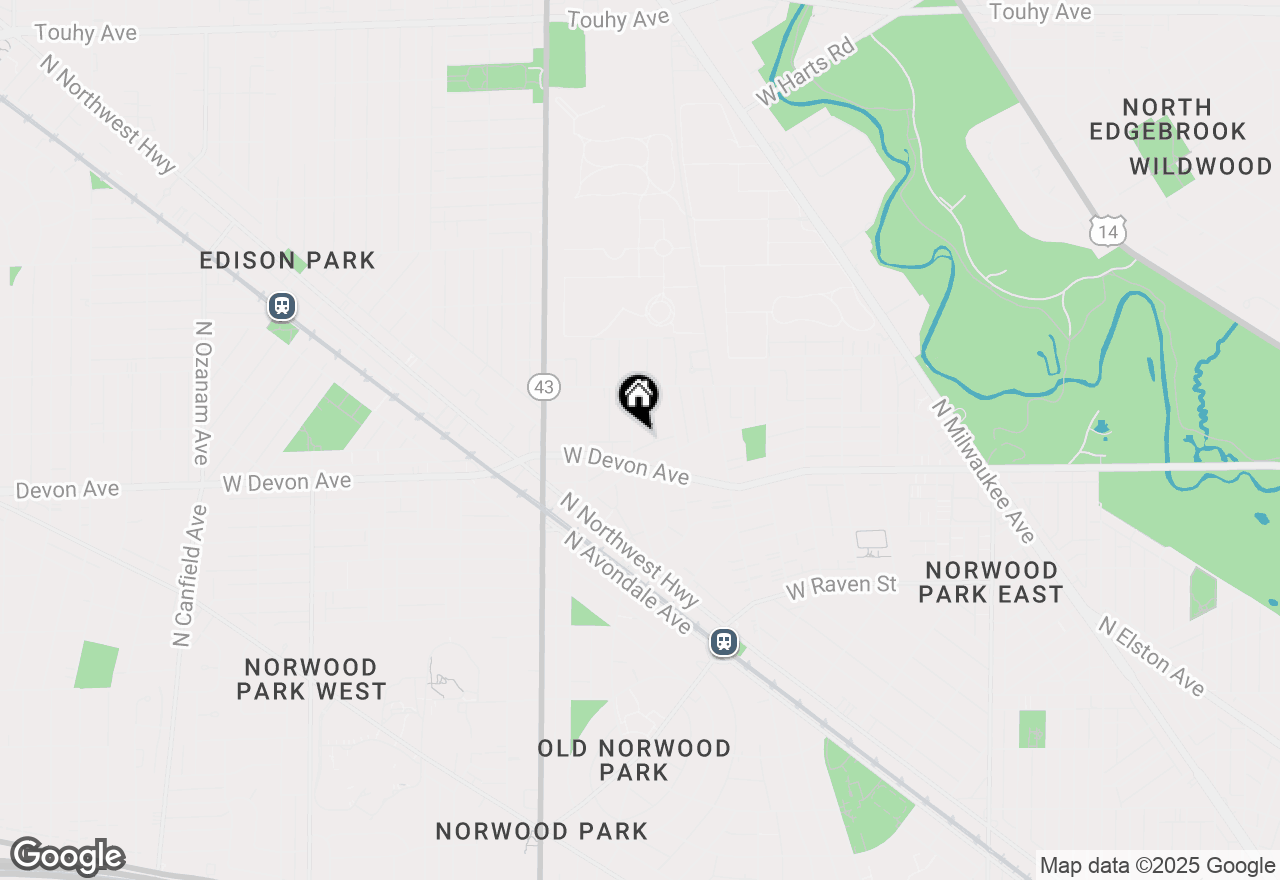 Map of 6427 N Nordica Avenue, Chicago, IL 60631