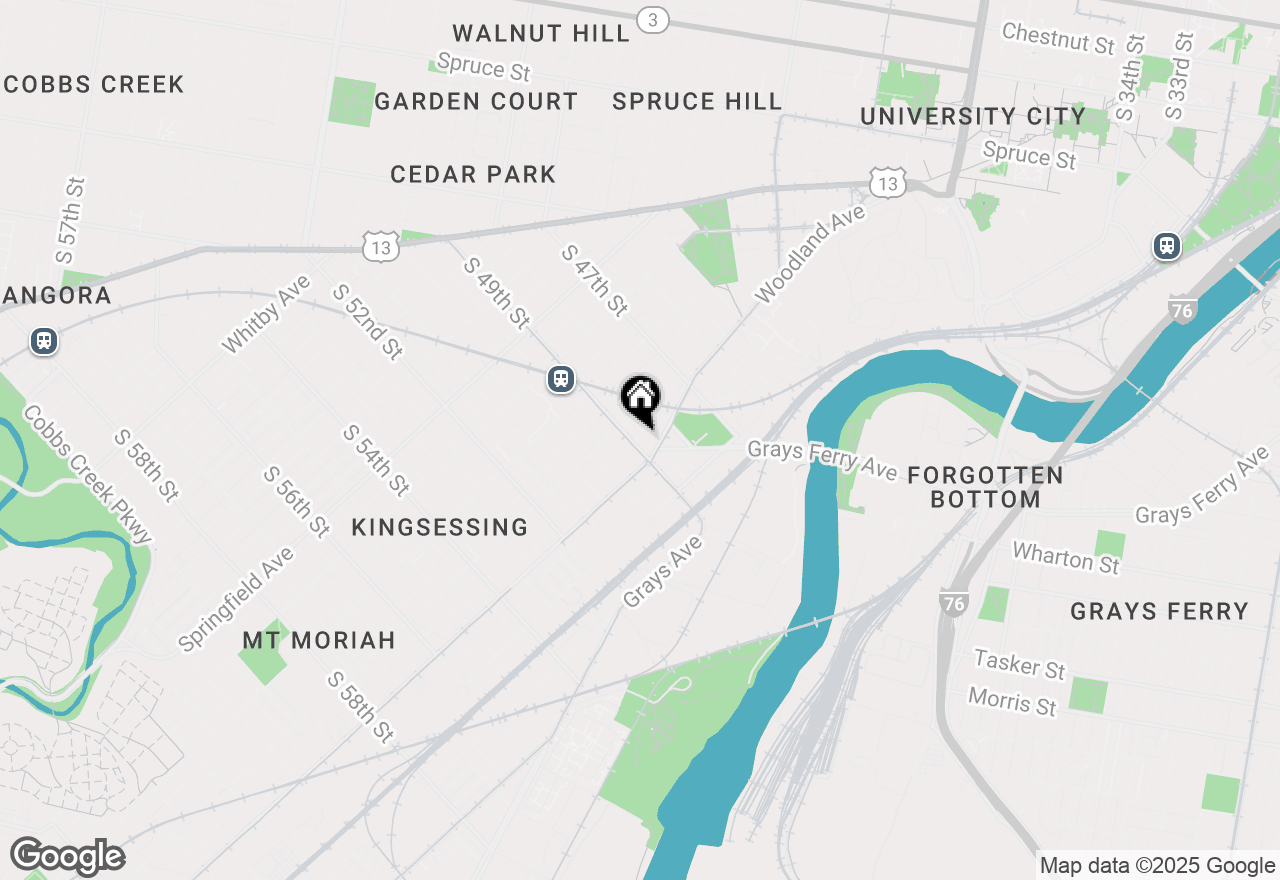 Map of 1317 S 49th Street, Philadelphia, PA 19143