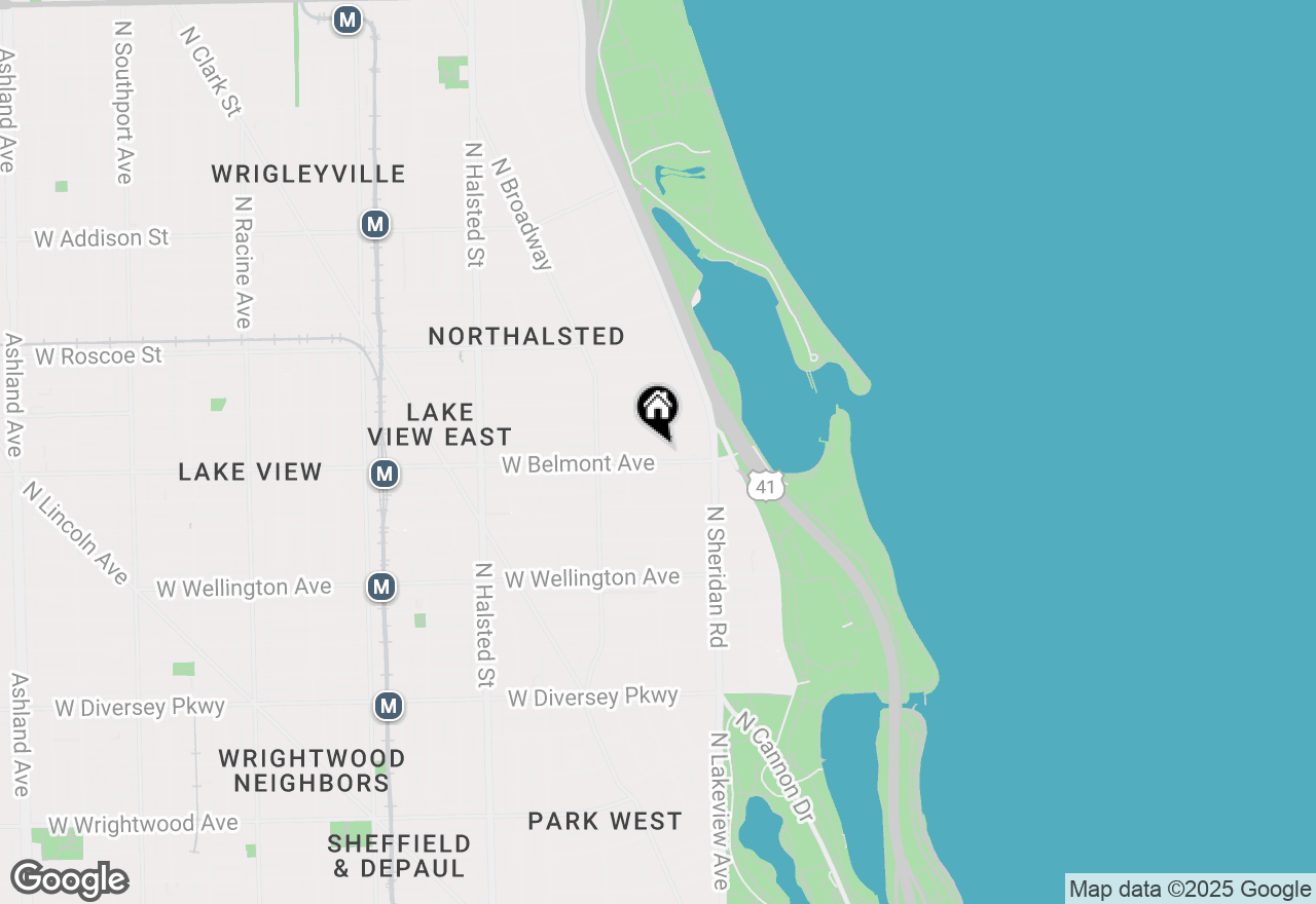 Map of 498 W Belmont Avenue, Chicago, IL 60657