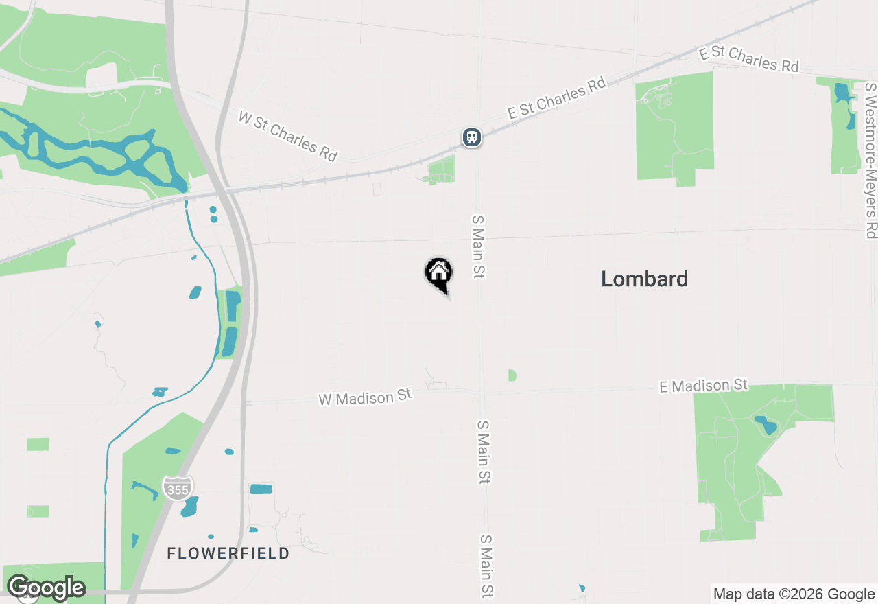 Map of 7 Park Road Court, Lombard, IL 60148