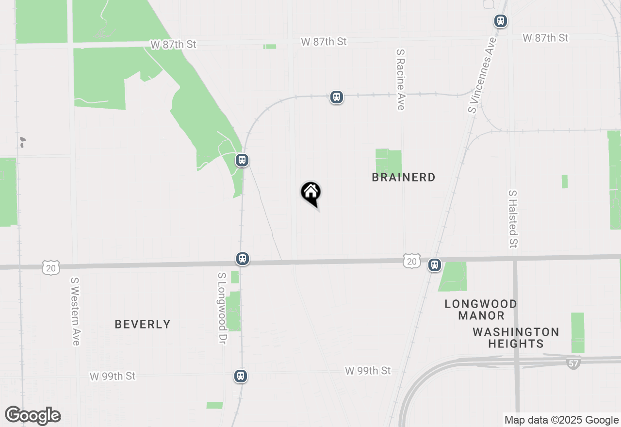 Map of 9311 S Justine Street, Chicago, IL 60620