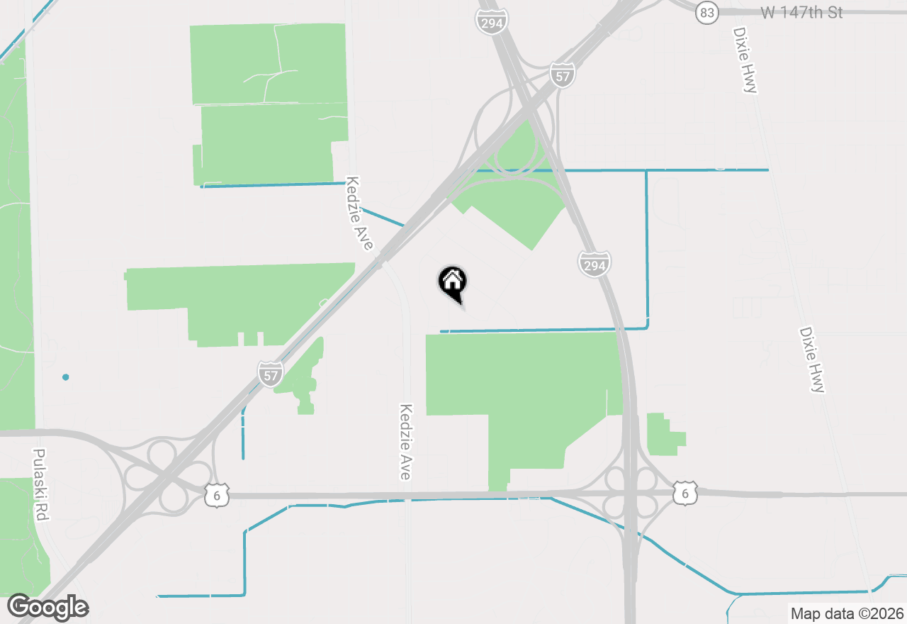 Map of 15441 Albany Avenue, Markham, IL 60428