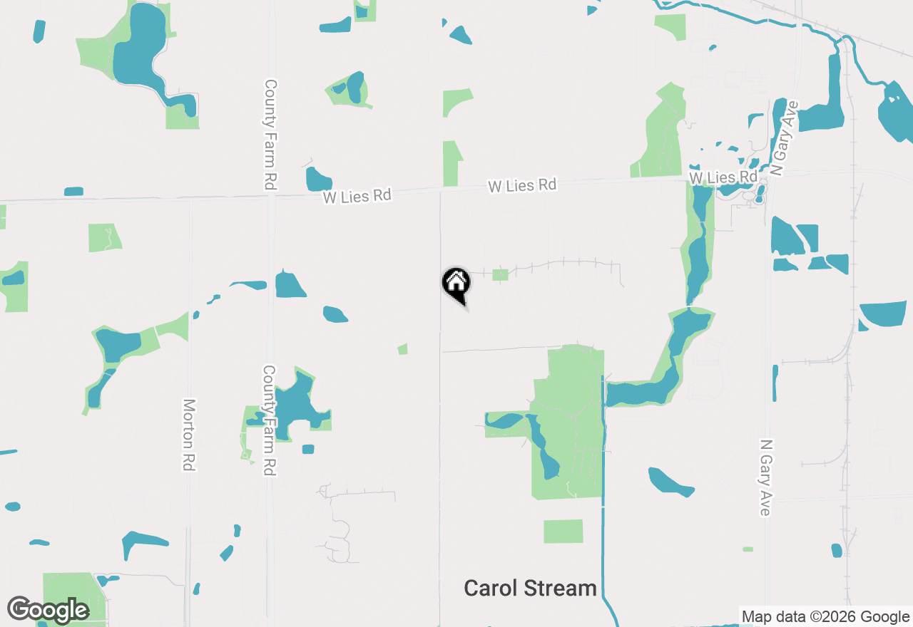 Map of 837 Yellowstone Street, Carol Stream, IL 60188