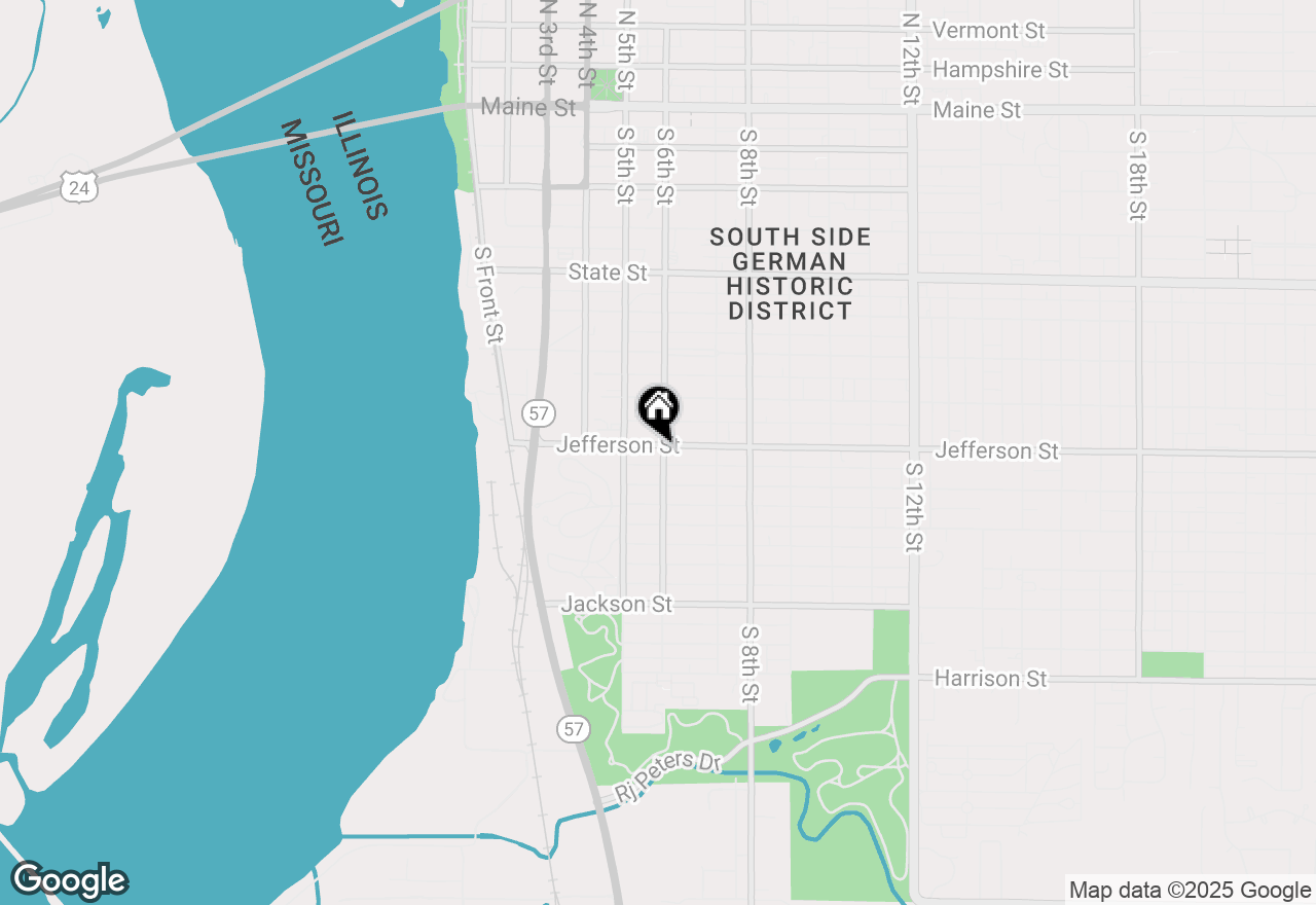 Map of 900-916 S 6th St., Quincy, IL 62301