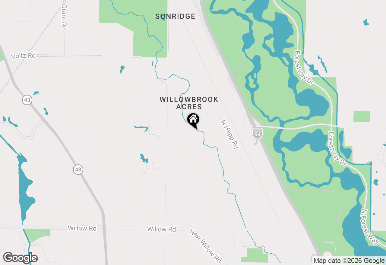Map of 275 Sunset Drive, Northfield, IL 60093