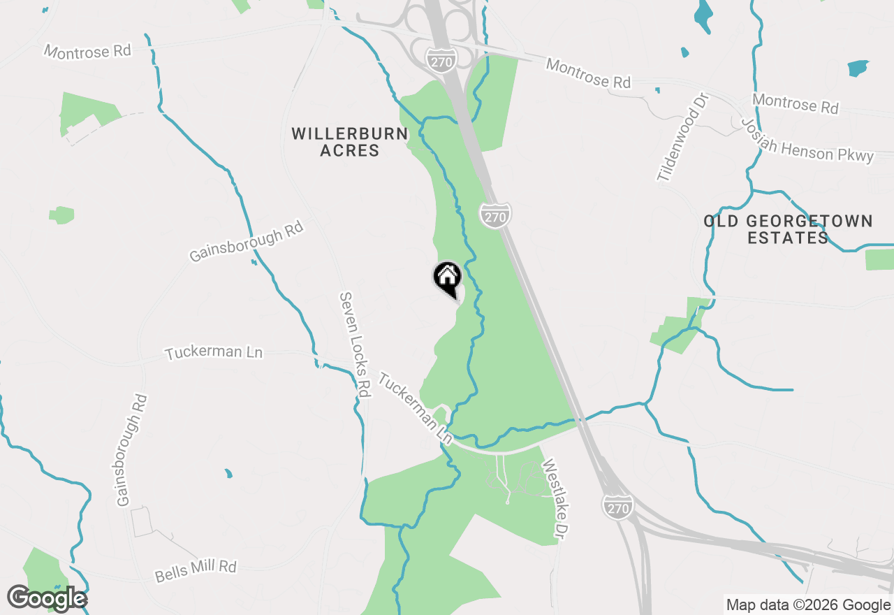 Map of 7526 Coddle Harbor Lane, Rockville, MD 20854