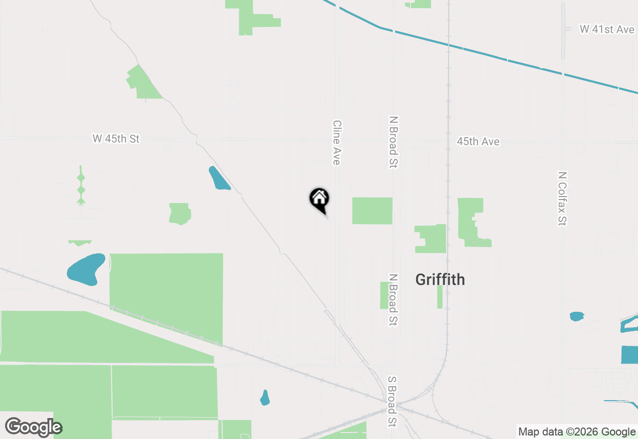 Map of 606 N Lindberg Street, Griffith, IN 46319