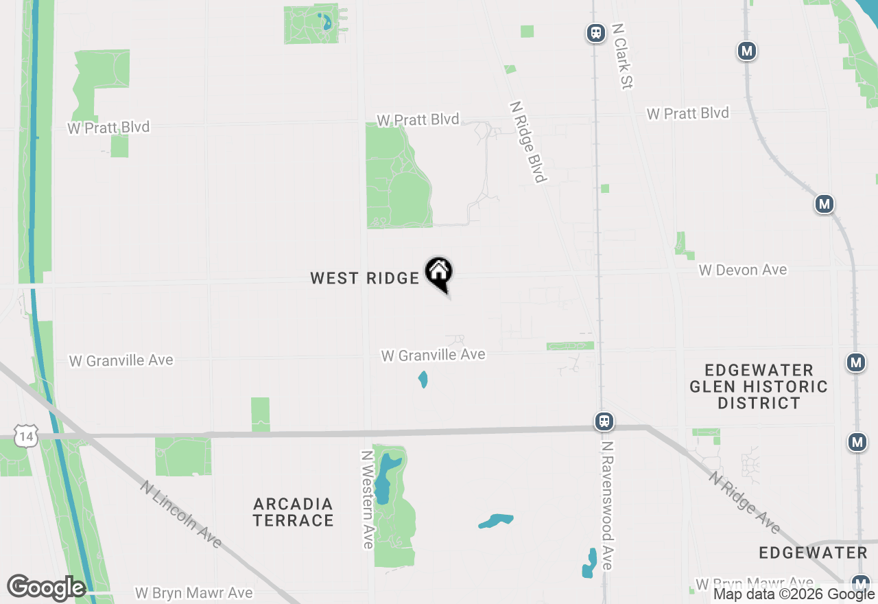Map of 2205 W Highland Avenue #1N, Chicago, IL 60659