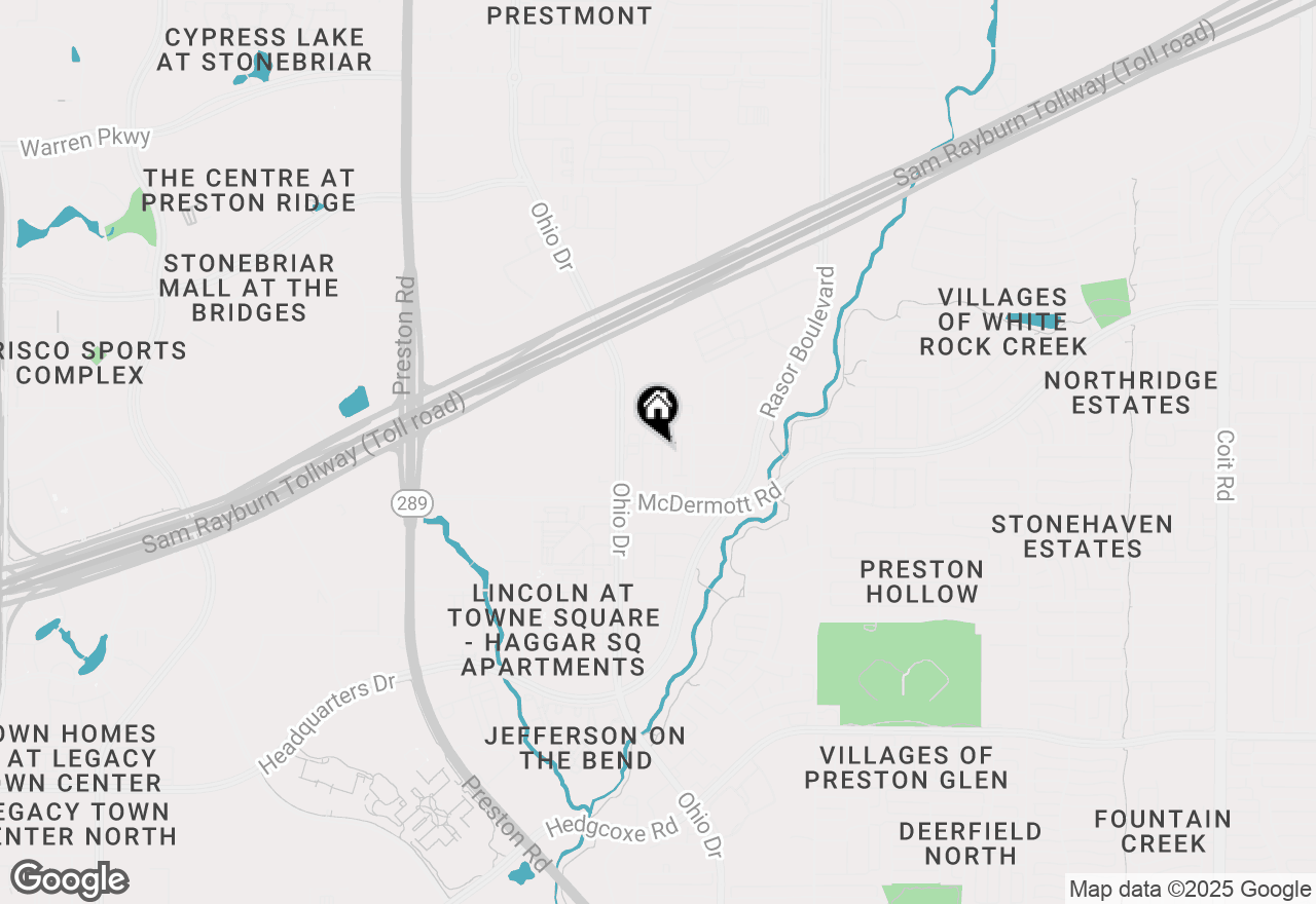 Map of 8632 Naomi Street, Plano, TX 75024
