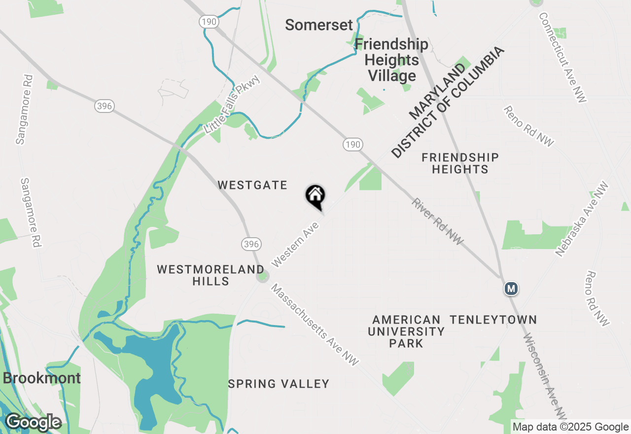 Map of 4840-4842 Western Avenue, Bethesda, MD 20816