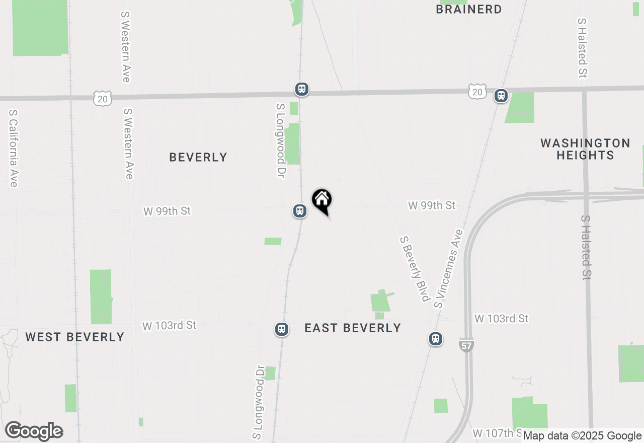 Map of 1714 W Beverly Glen Parkway, Chicago, IL 60643