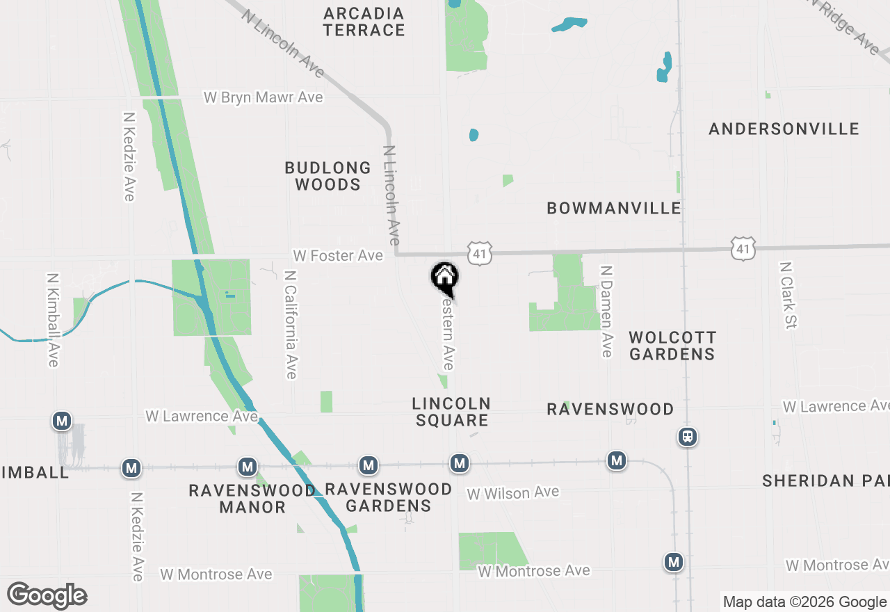 Map of 5042 N Western Avenue #PH, Chicago, IL 60625