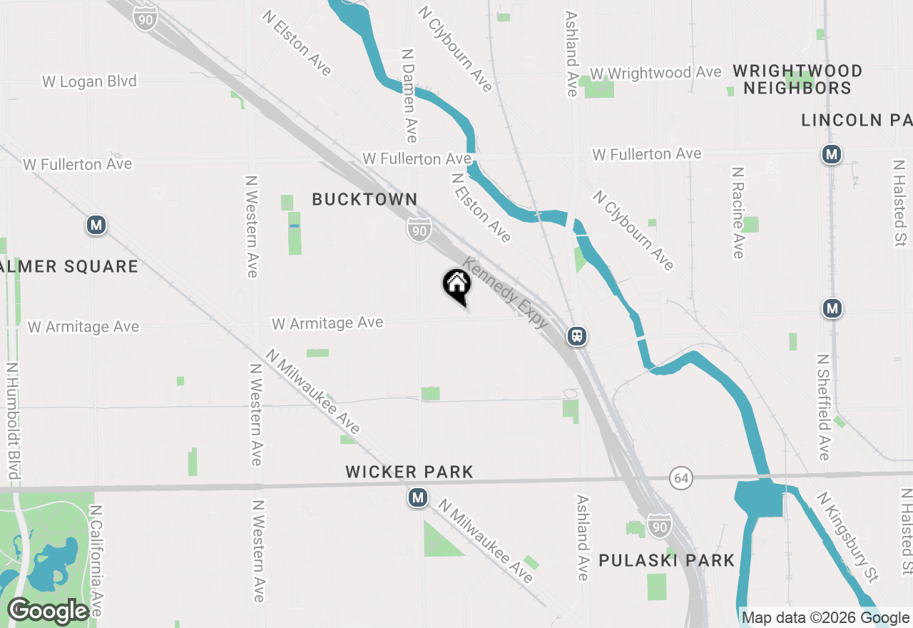 Map of 1900 W Armitage Avenue #1, Chicago, IL 60622