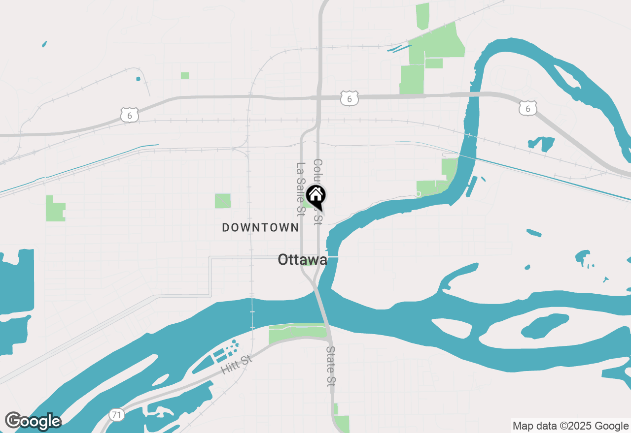 Map of 817 Columbus Street, Ottawa, IL 61350