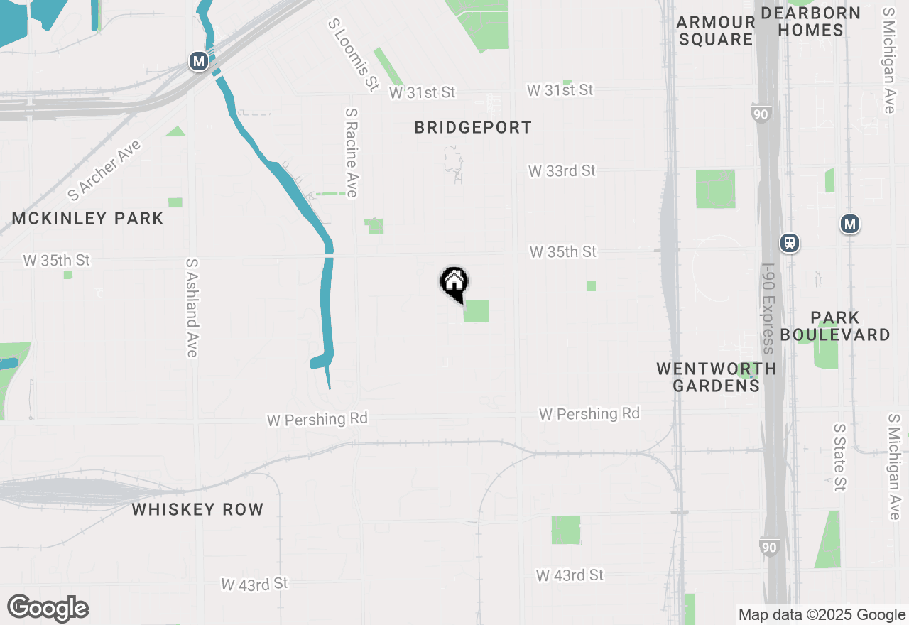 Map of 957 W 36th Place #2, Chicago, IL 60609