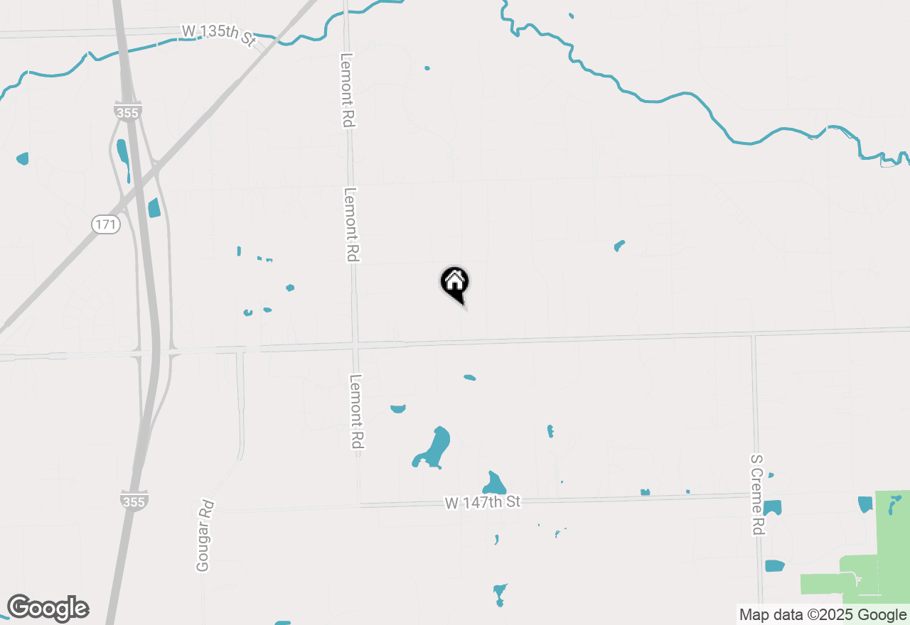 Map of 14216 Oak Street, Homer Glen, IL 60491