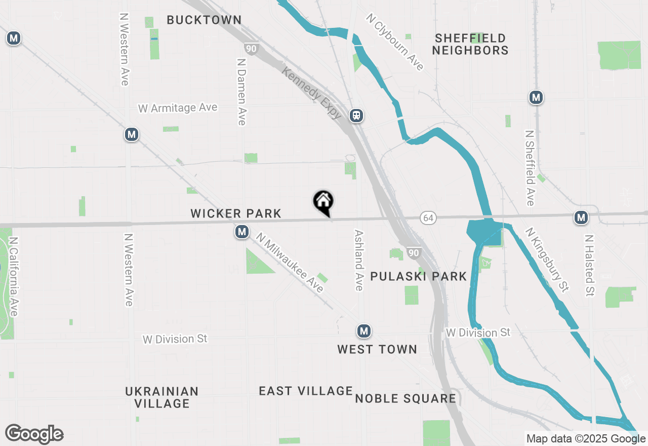 Map of (Address confidential), Chicago, Illinois 60622