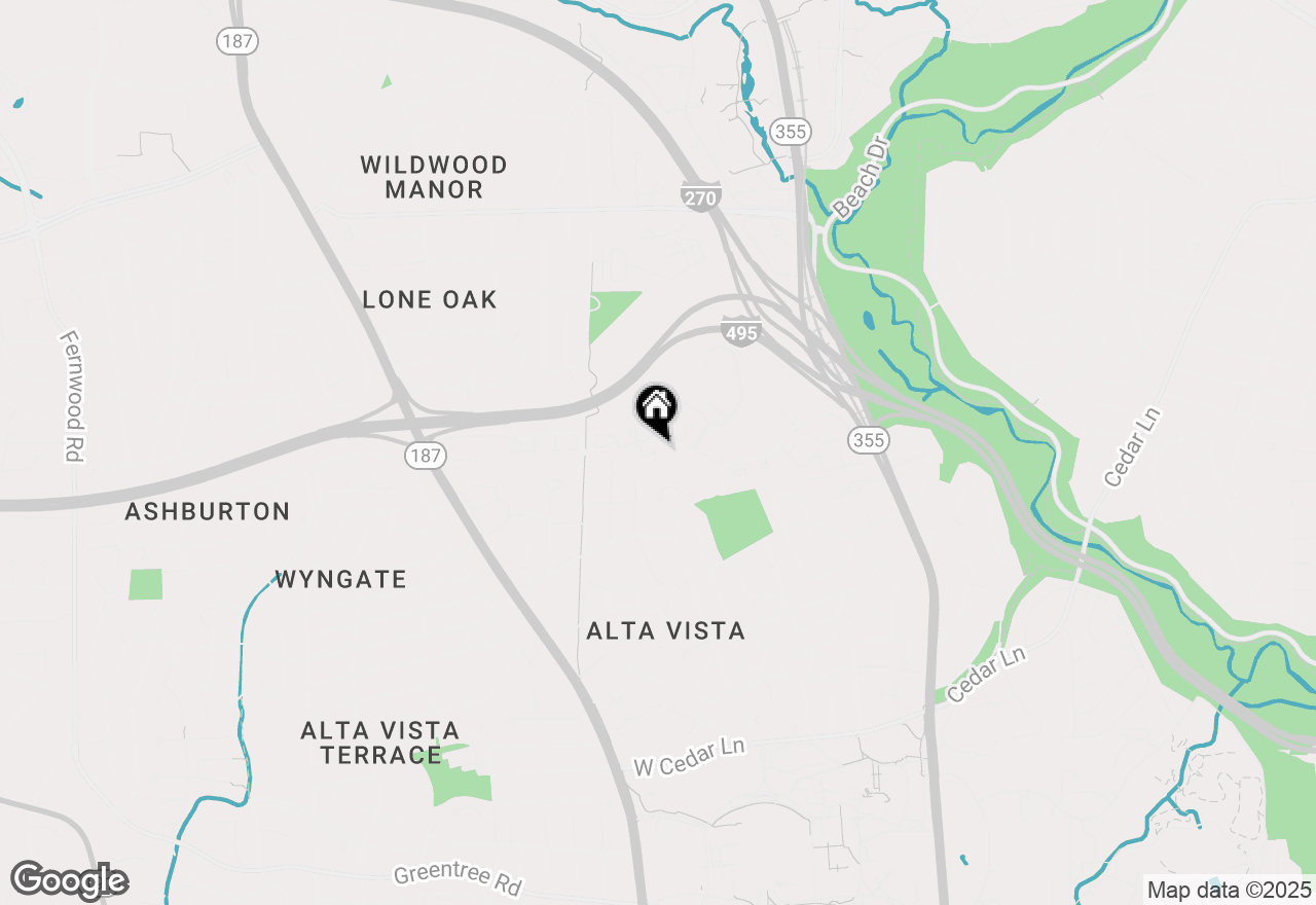 Map of 9713 Whitley Park Place #TH-12, Bethesda, MD 20814