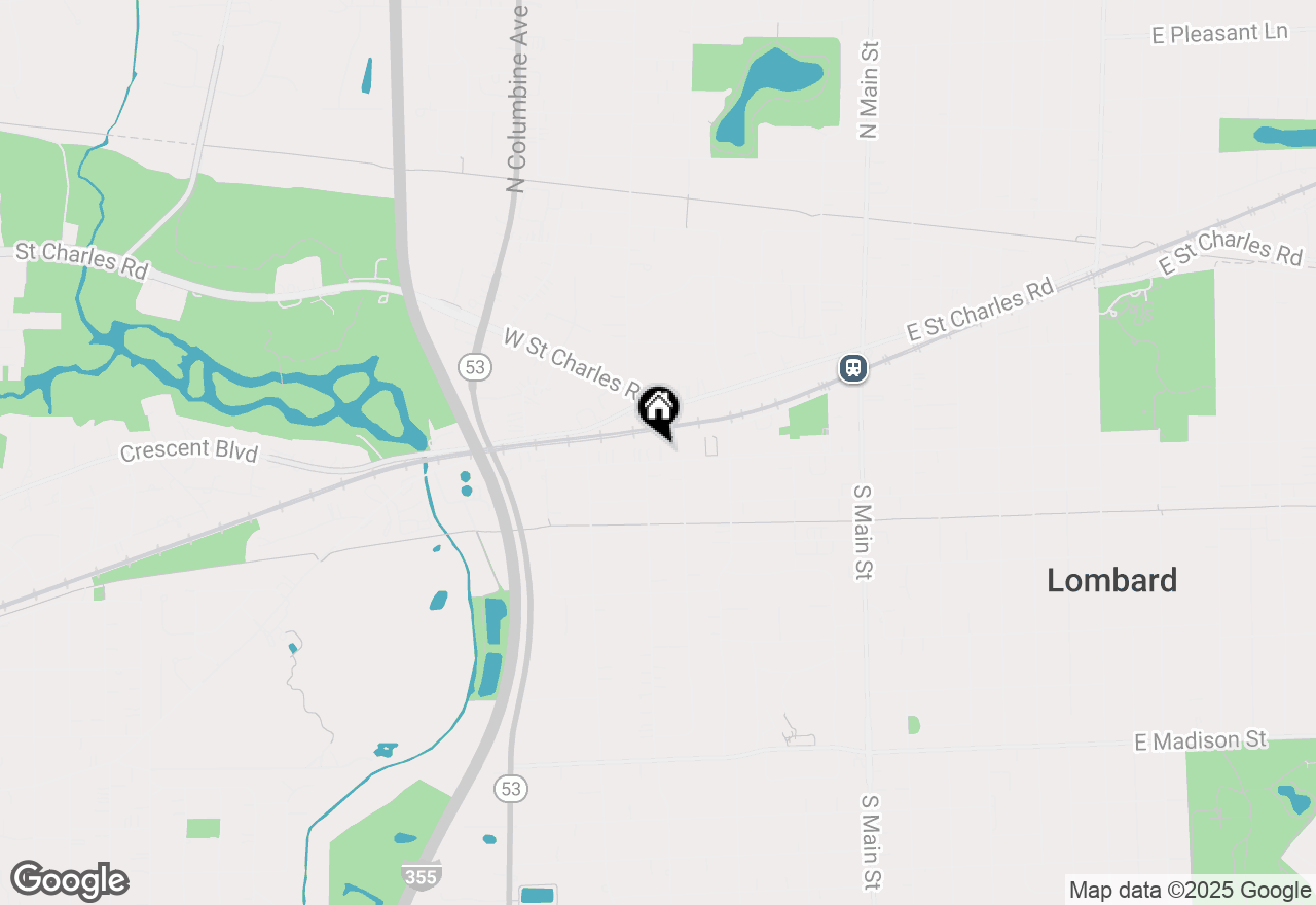 Map of 360 W Maple Street, Lombard, IL 60148