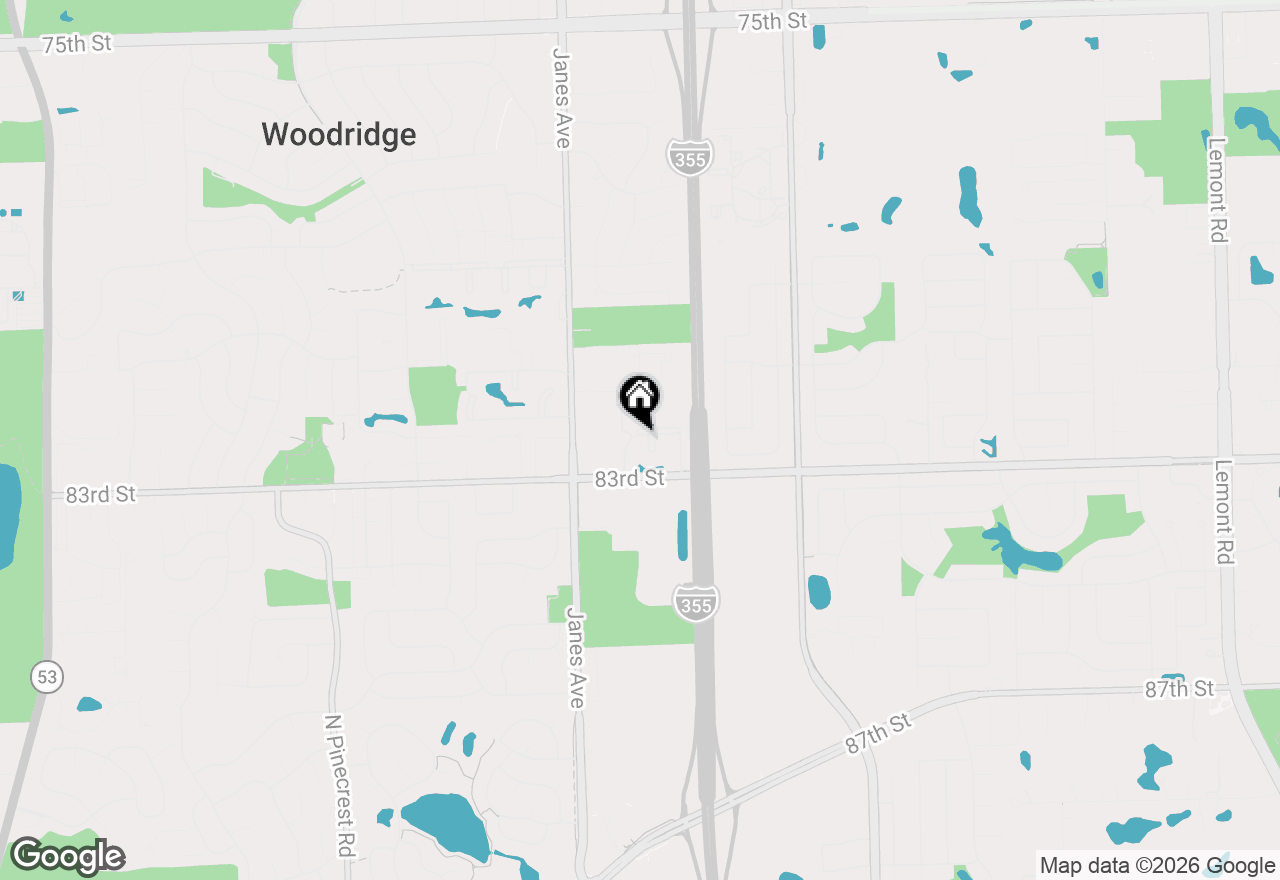 Map of 2221 Wharf Drive #208, Woodridge, IL 60517