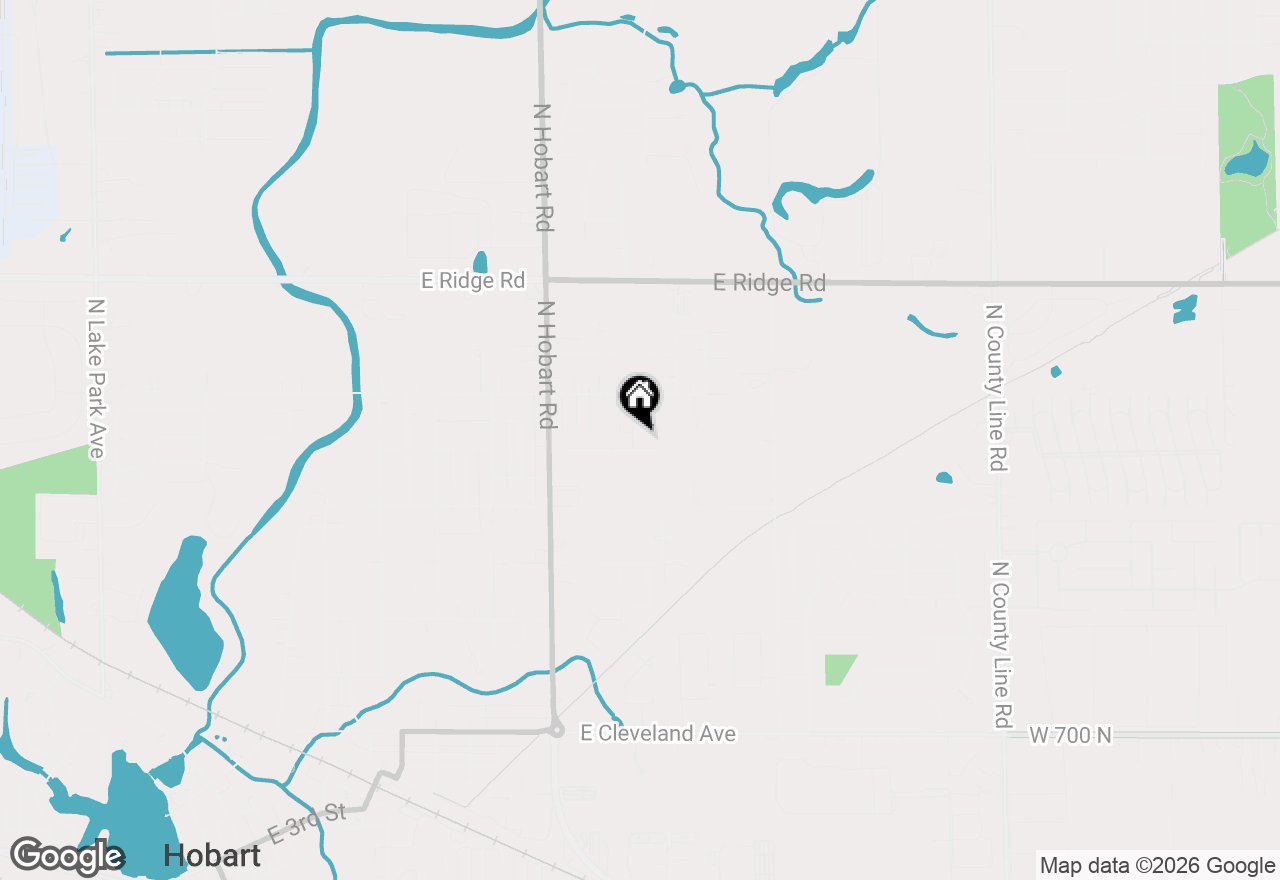 Map of 1934 Cooke Street, Hobart, IN 46342