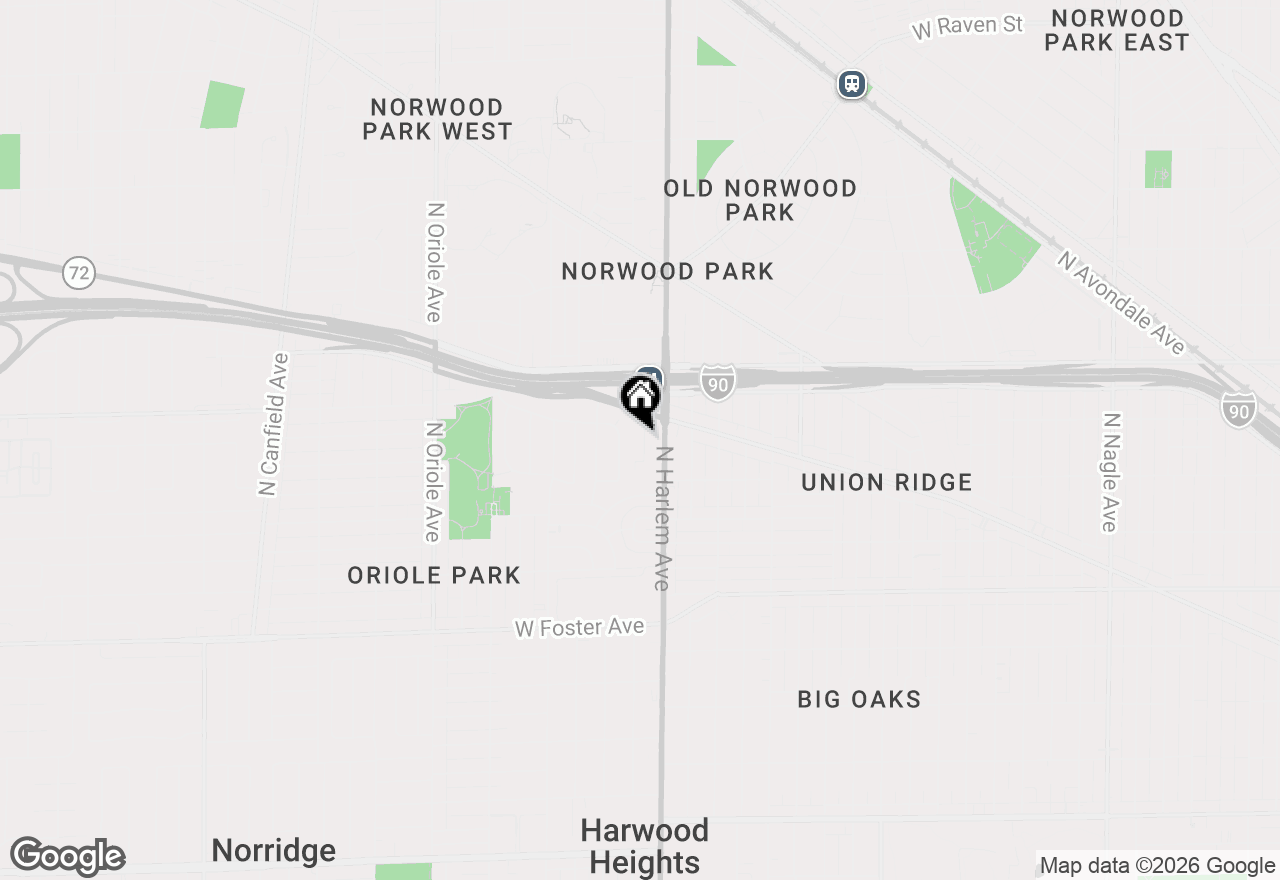 Map of 7229 W Higgins Avenue #504, Chicago, IL 60656