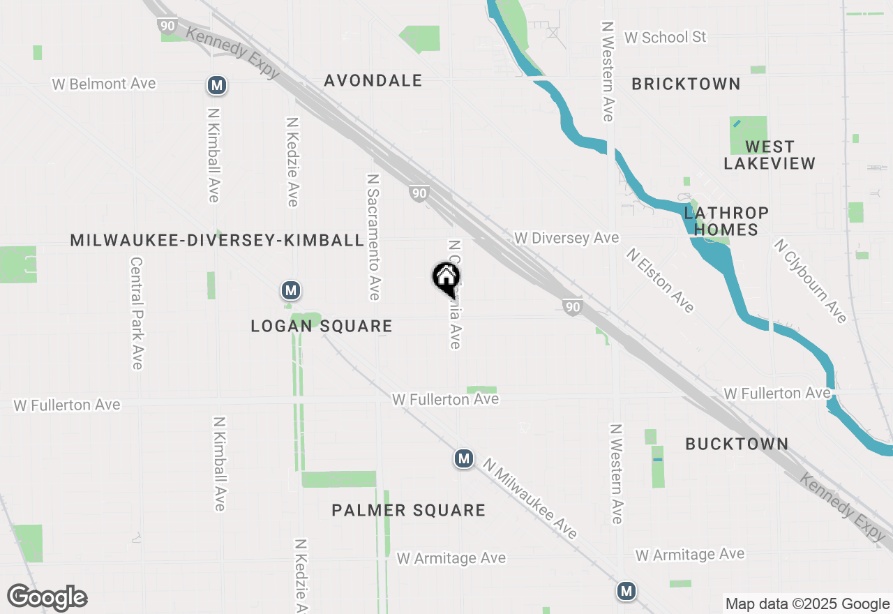 Map of 2810 W Logan Boulevard #3W, Chicago, IL 60647