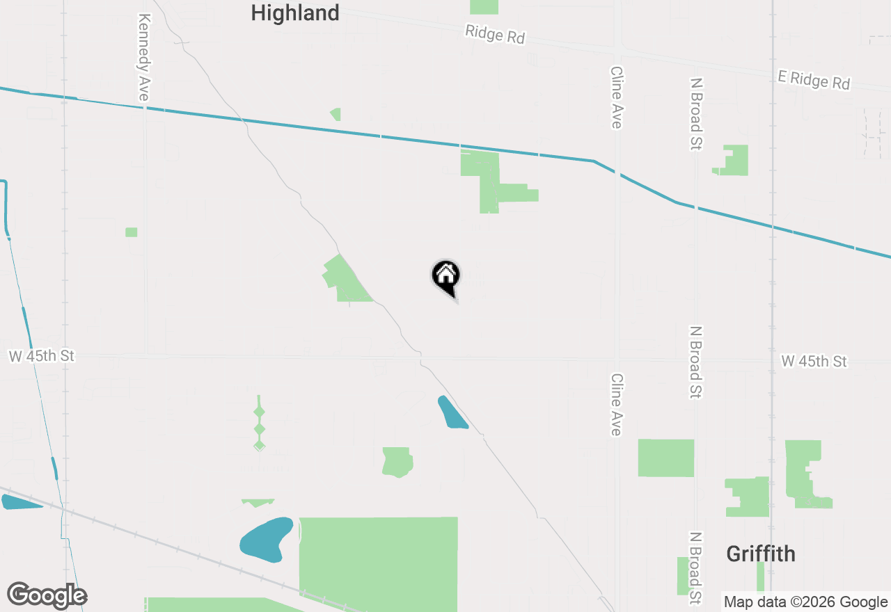 Map of 3534 43rd Place, Highland, IN 46322