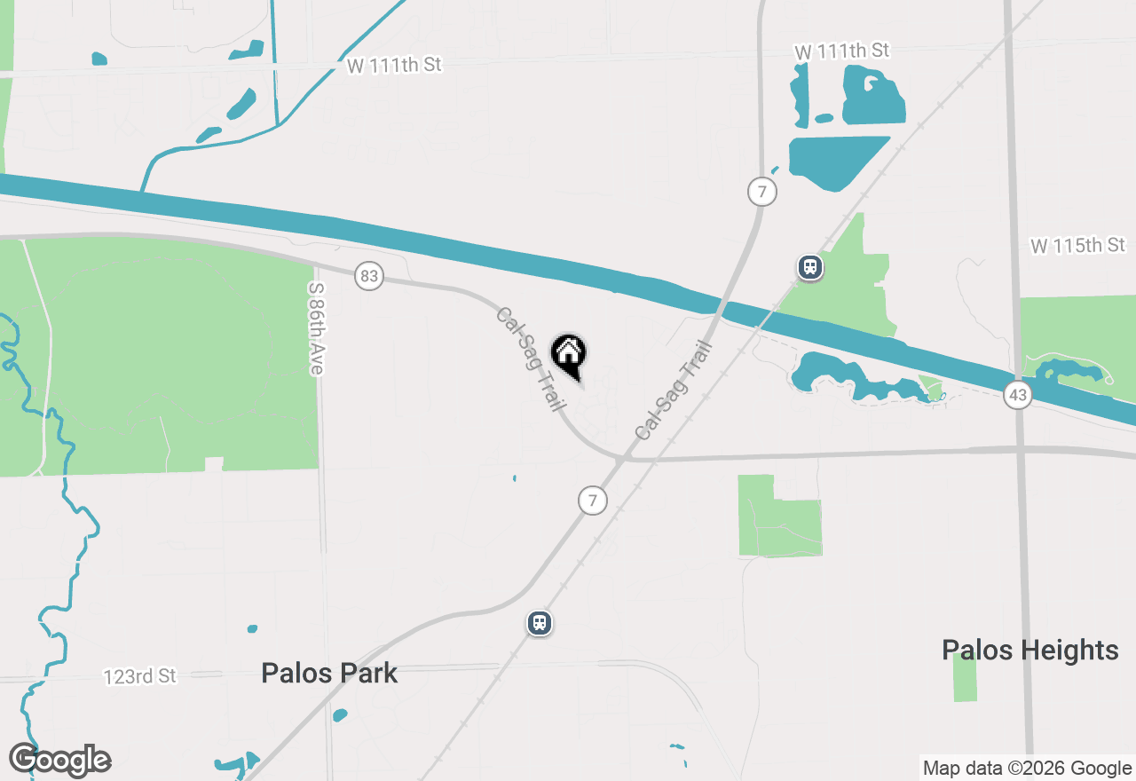 Map of 11725 S Black Forest Lane, Palos Park, IL 60464