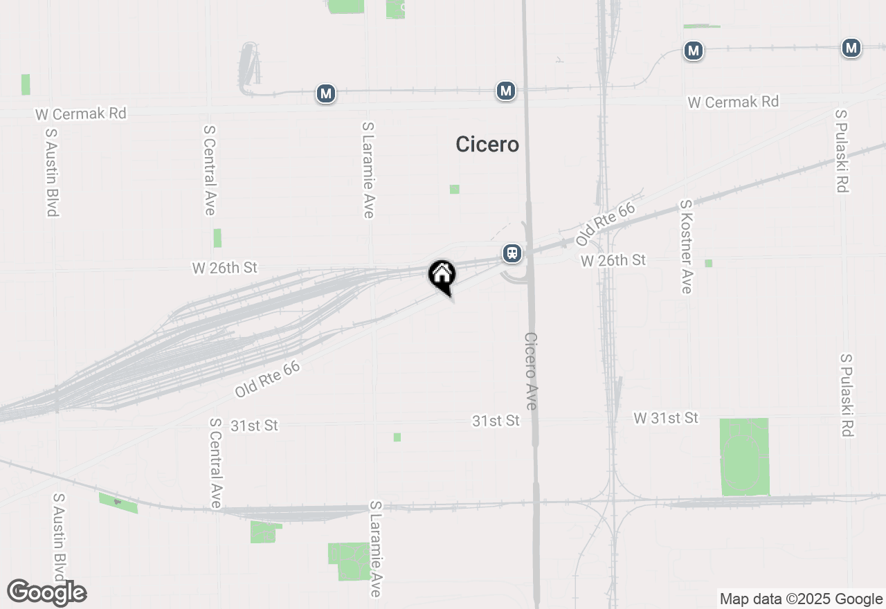 Map of 5011 W Ogden Avenue, Cicero, IL 60804