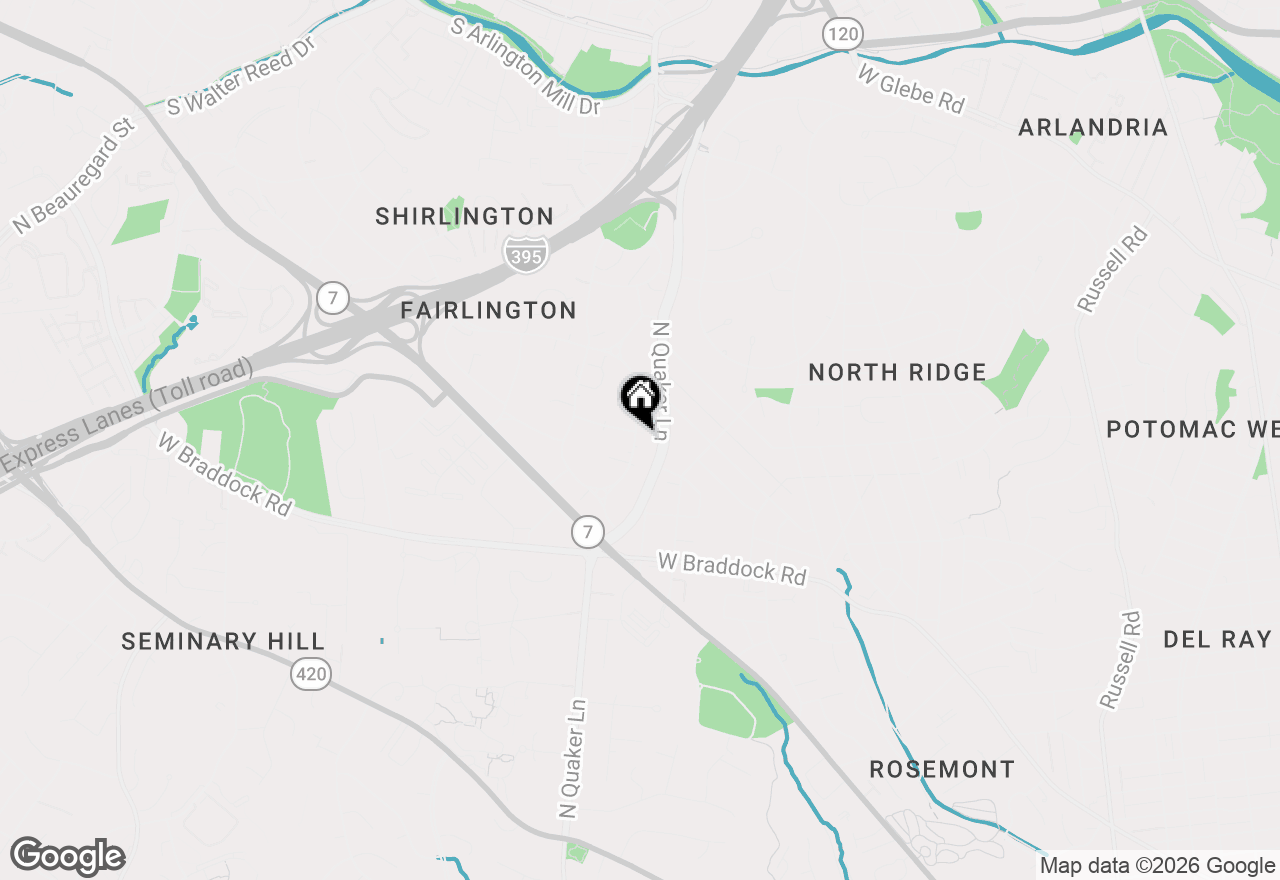 Map of 3501 Stafford Street S #B2, Arlington, VA 22206