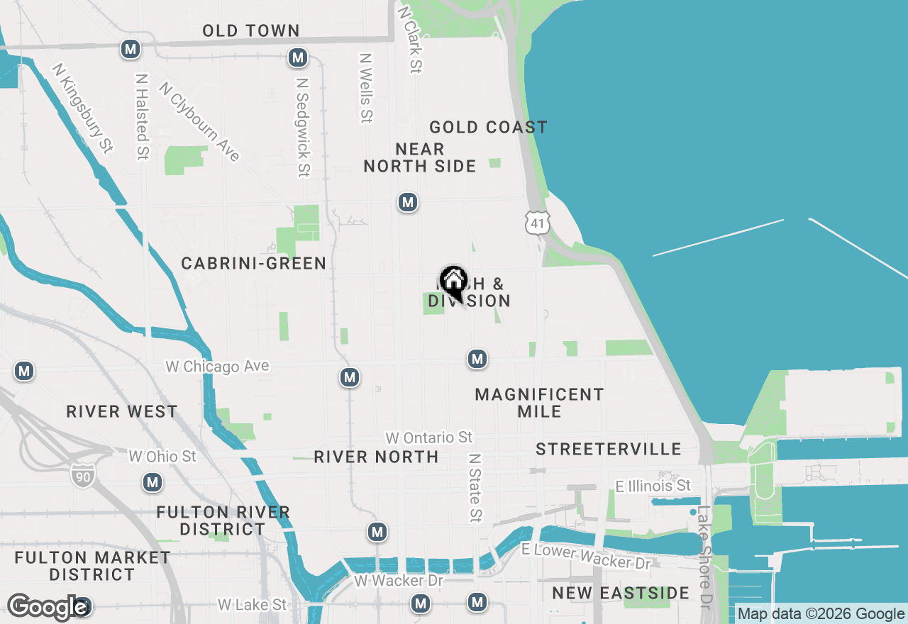 Map of 33 W Delaware Place #19E, Chicago, IL 60610
