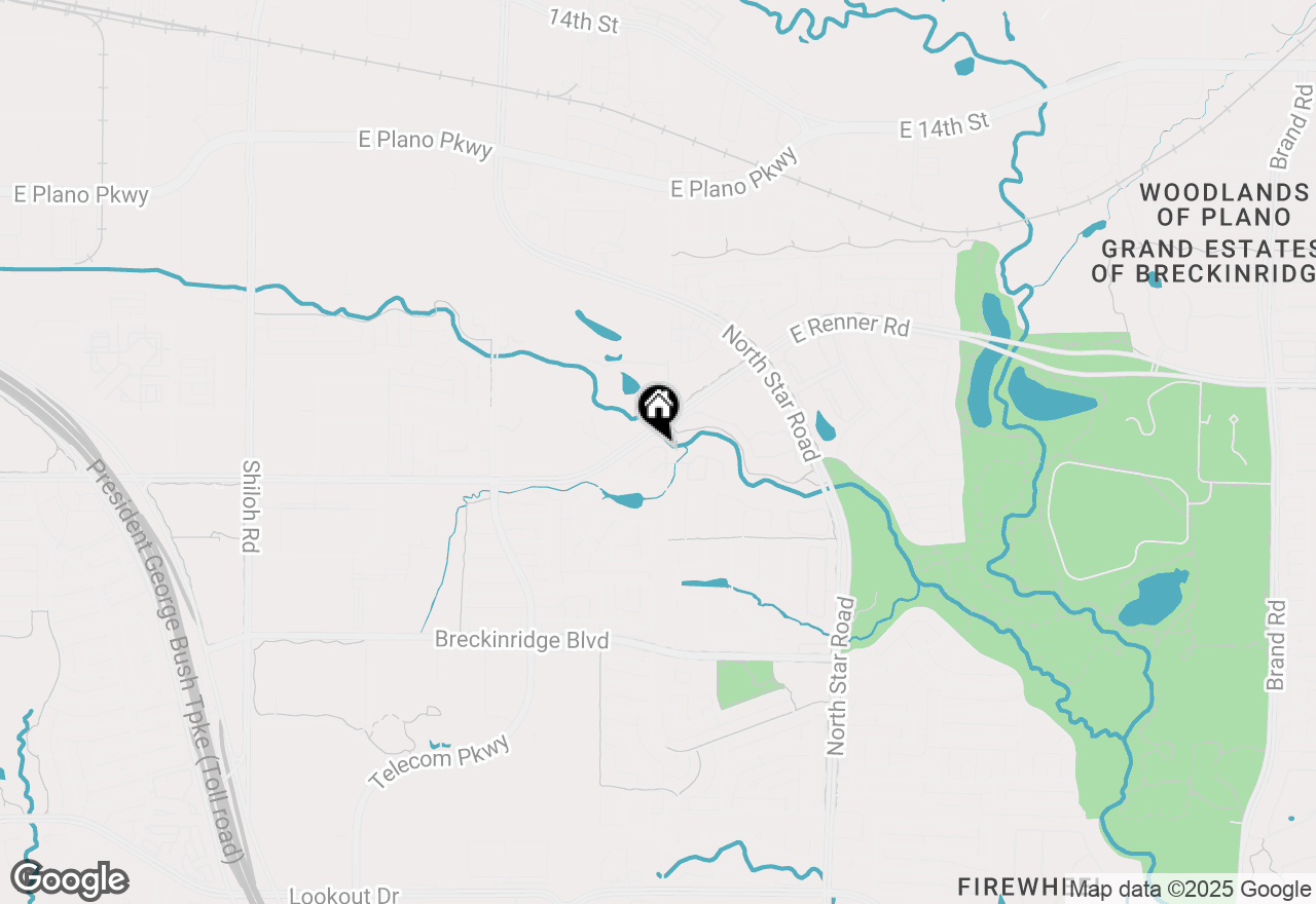 Map of 3934 Clear Creek Court, Richardson, TX 75082