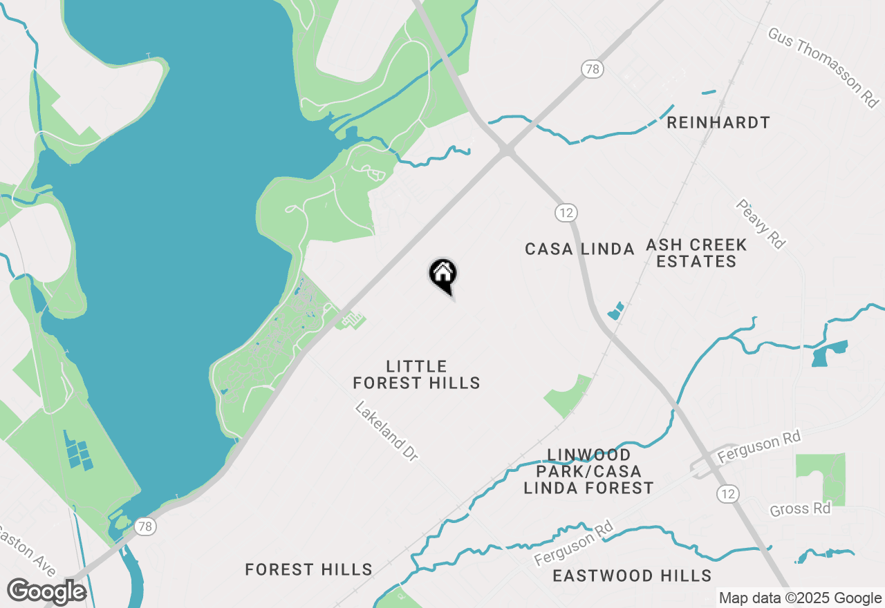 Map of 9034 Forest Hills Boulevard, Dallas, TX 75218