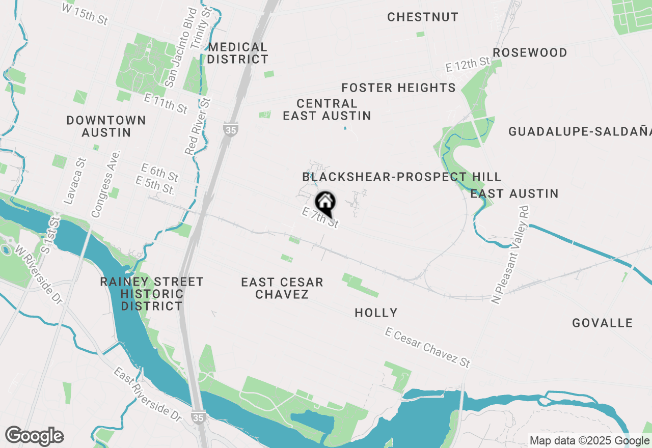 Map of 1615 E 7th St #304, Austin, TX 78702