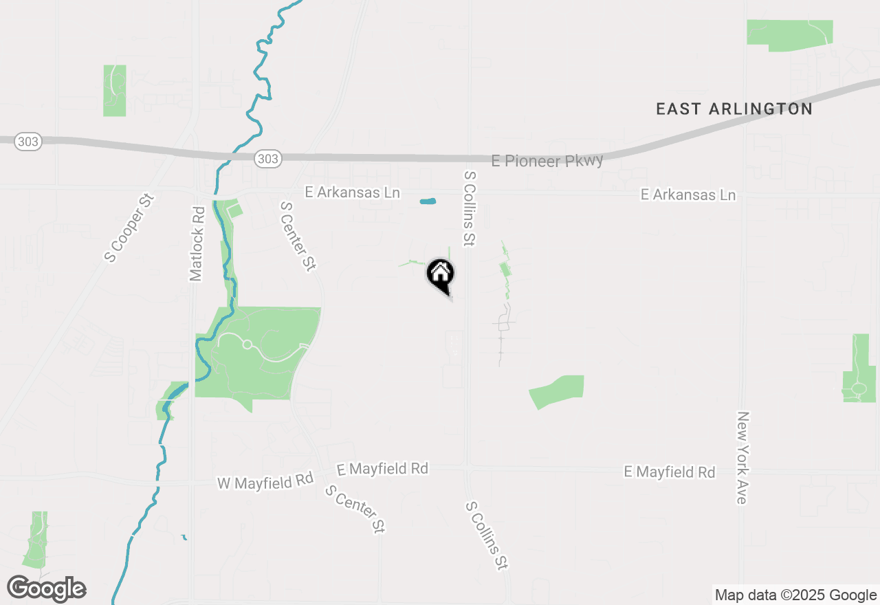 Map of 801 E Timberview Lane, Arlington, TX 76014