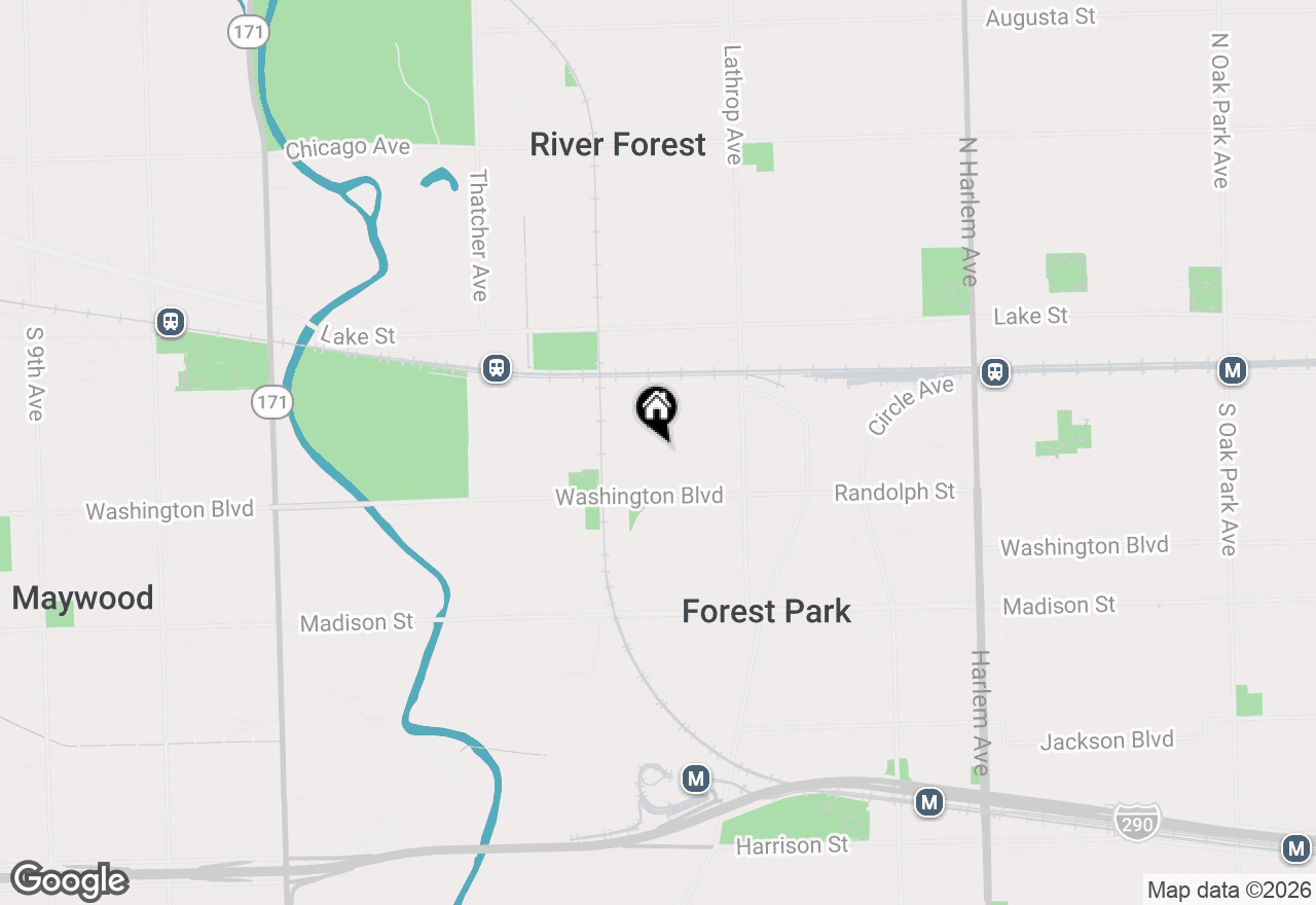 Map of 234 Franklin Avenue, River Forest, IL 60305