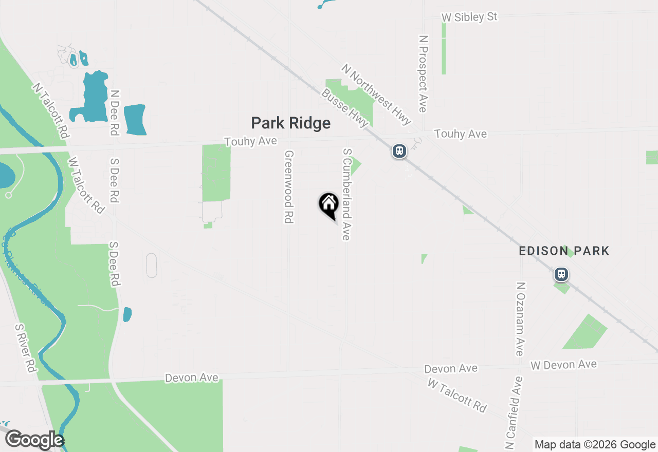 Map of 415 S Clifton Street, Park Ridge, IL 60068